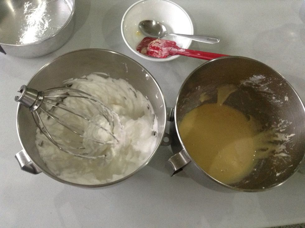 Here are the two mixture that I made