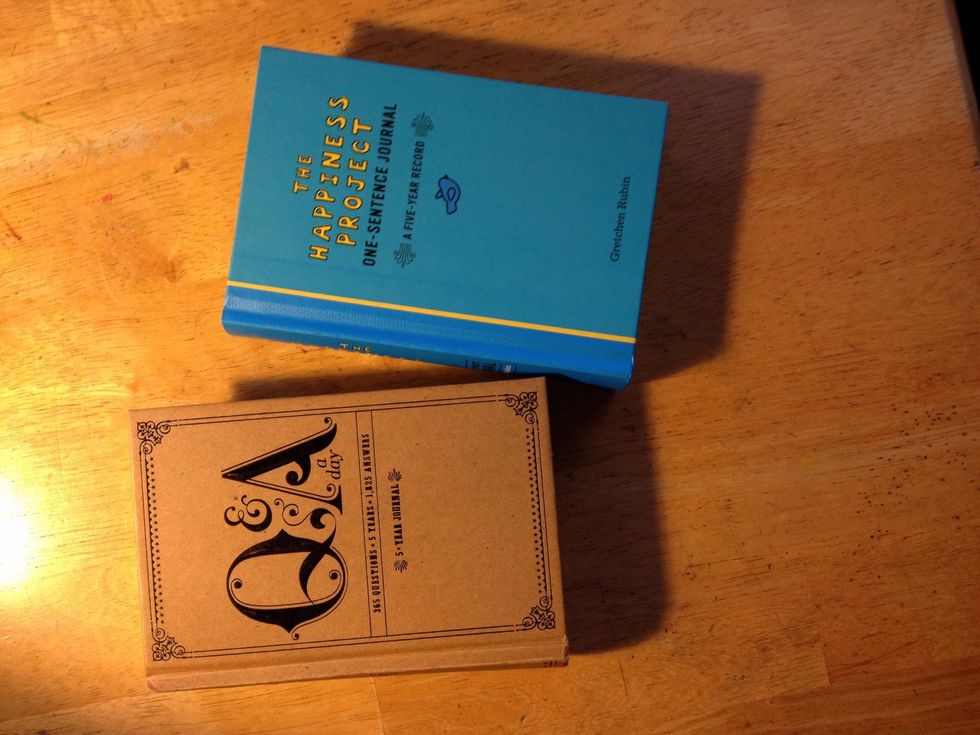 Here are two different line-a-day options that are also perpetual for five years. It's easy to build a habit of writing daily this way and fun to look at year's past.