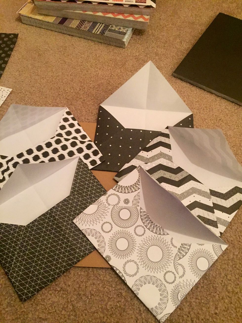 Here are what my finished envelopes look like!