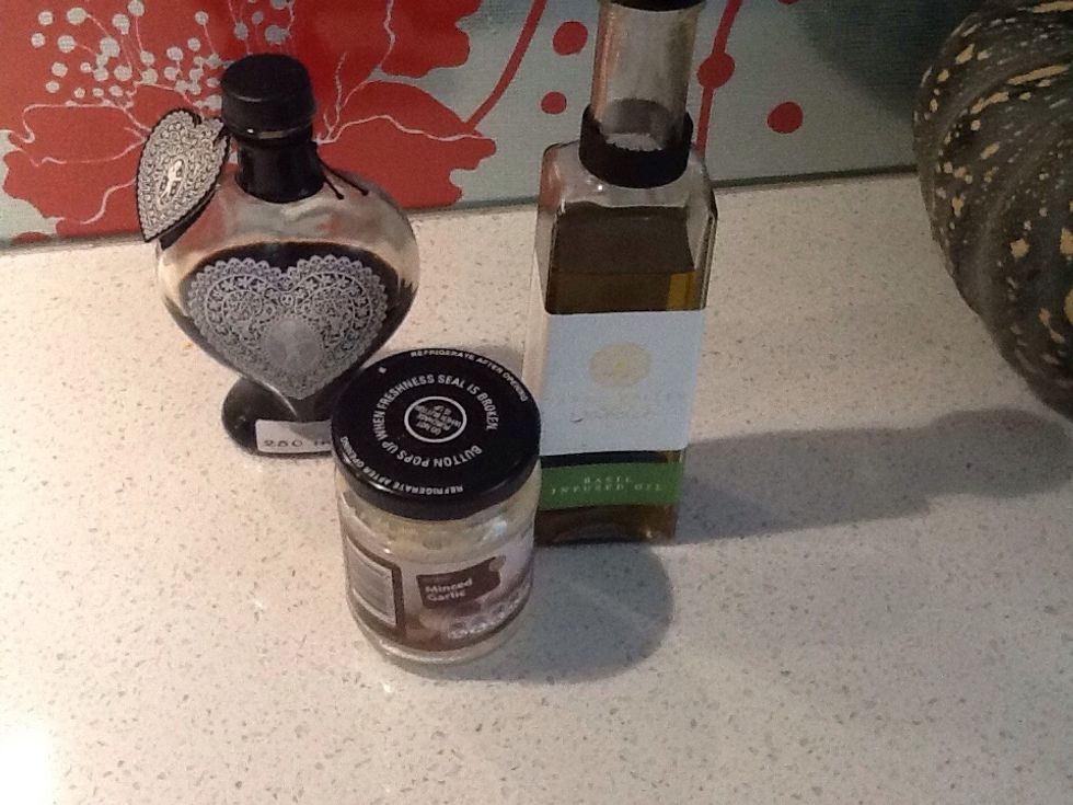 Here are your ingredients for the dressing.