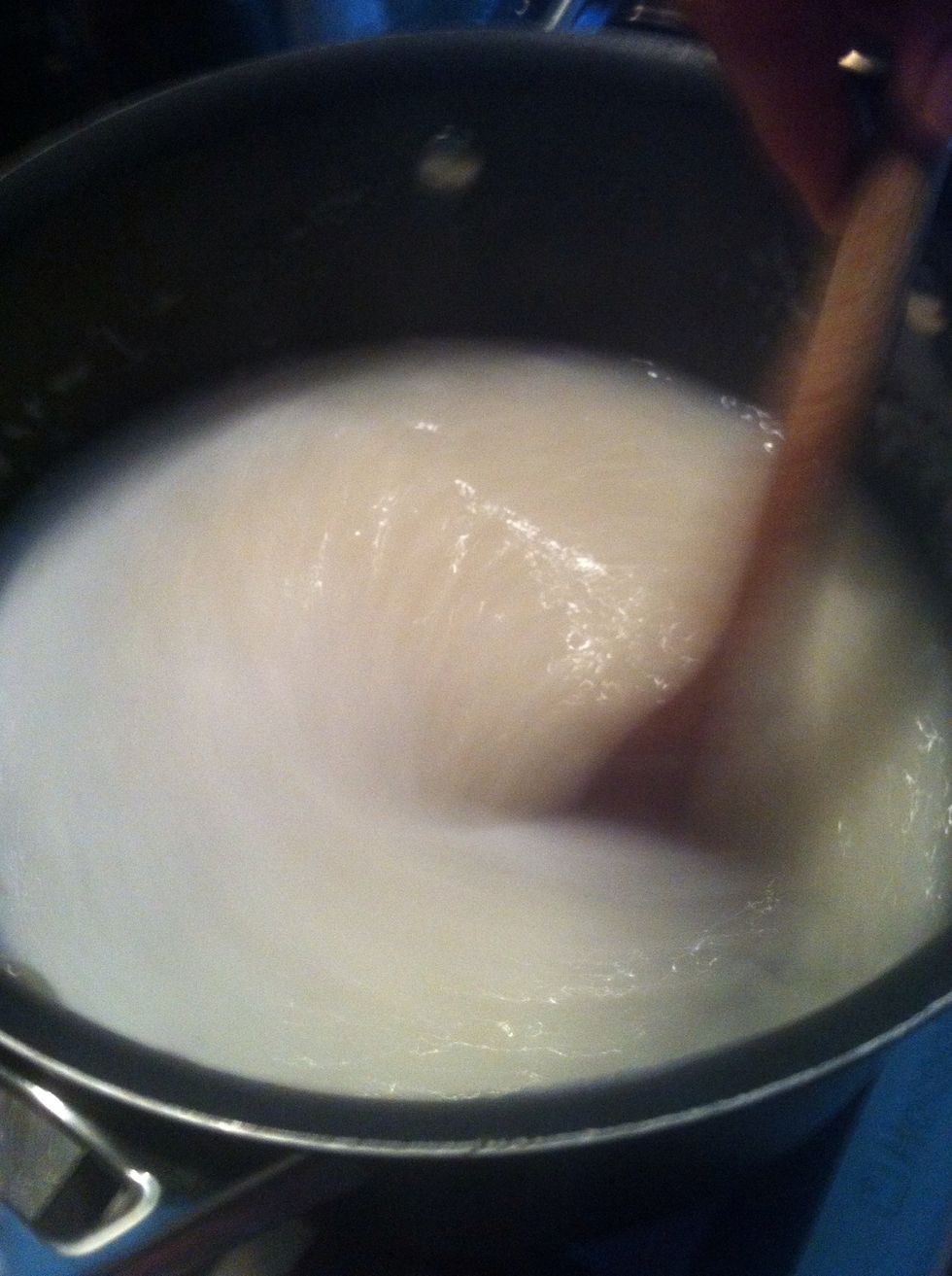 Here I stored twice before I put it on low heat