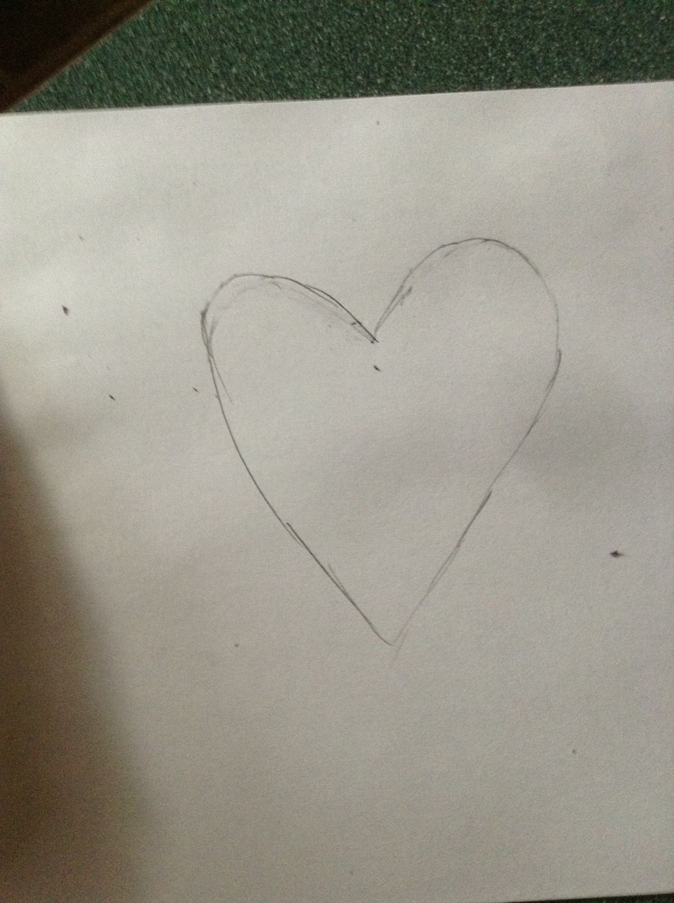 Here I've drawn my heart