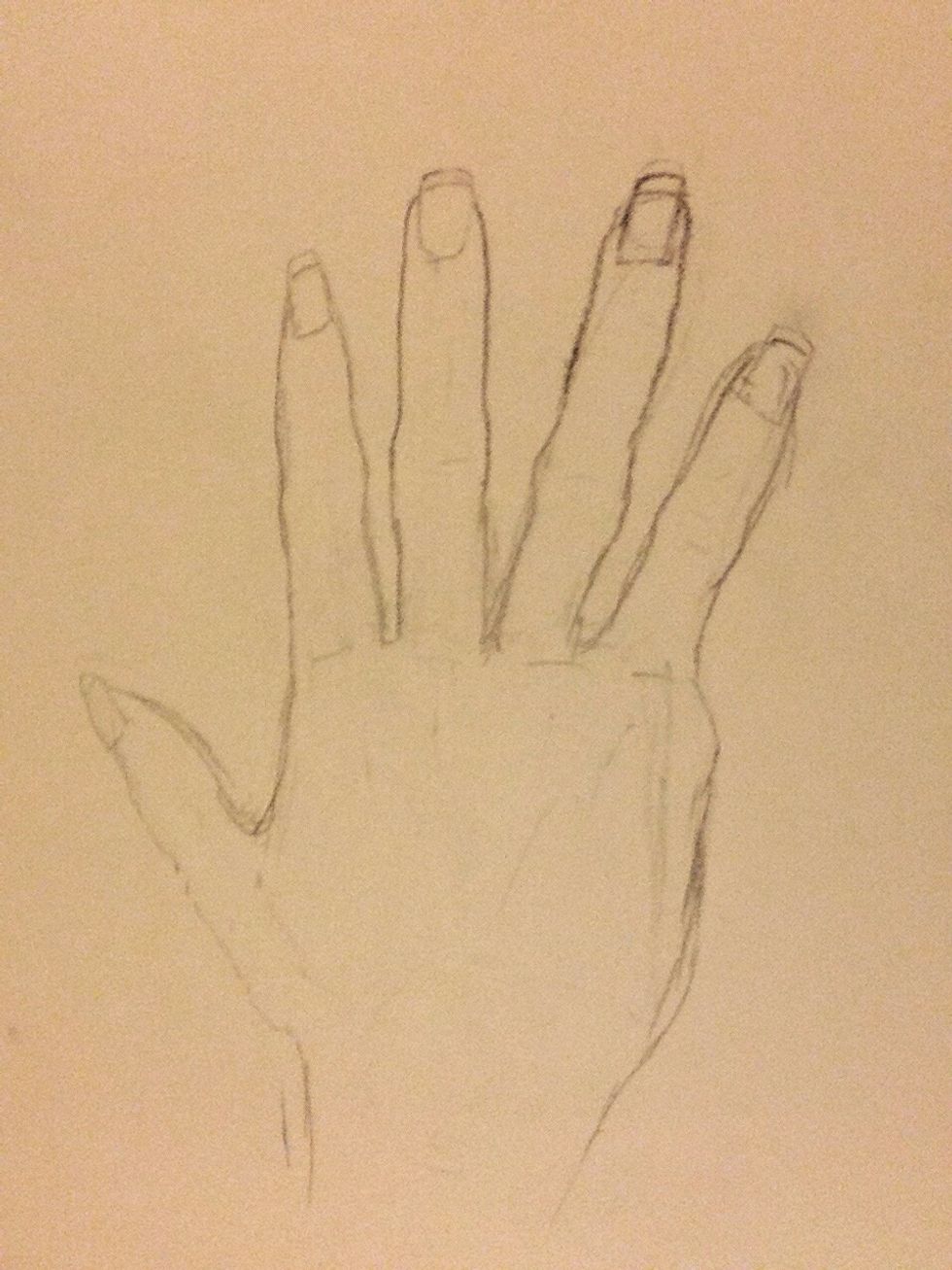 Here is a better hand I did. Have fun with it and like I said, use your hand as a reference a lot. Put any questions in the comments for any of the parts I didn't explain enough.