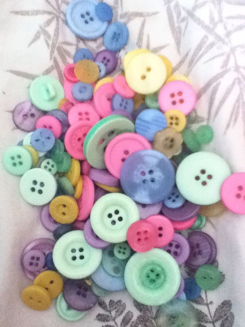 Here is a bunch of buttons. You can buy them at a dollar store.