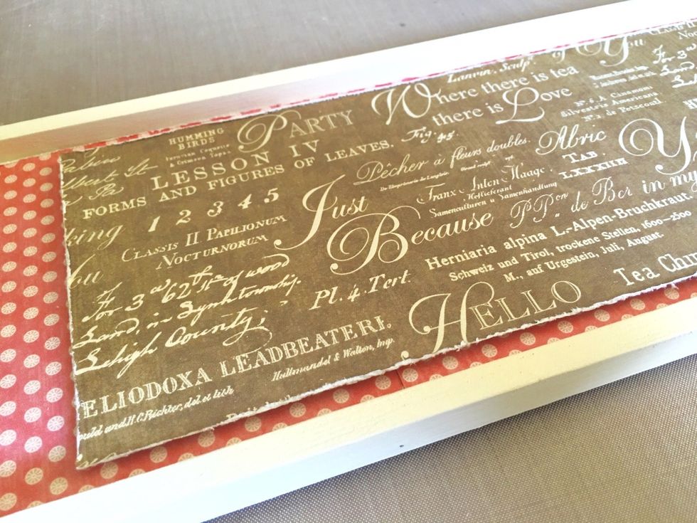 Here is a closer look at how the chipboard "bumped up" the layer of design paper...