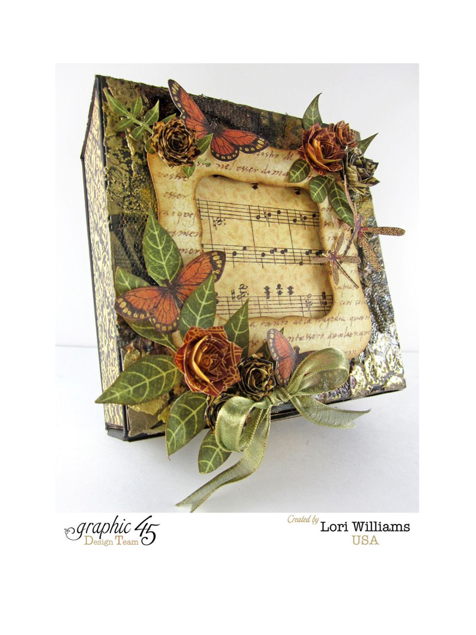 Here is a complete shot of the finished box. You can see how easy it is to create one for yourself so be sure to pick up the supplies and make yours today.