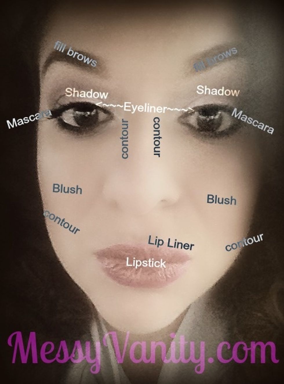 Here is a diagram on product placement. Click to enlarge photo.