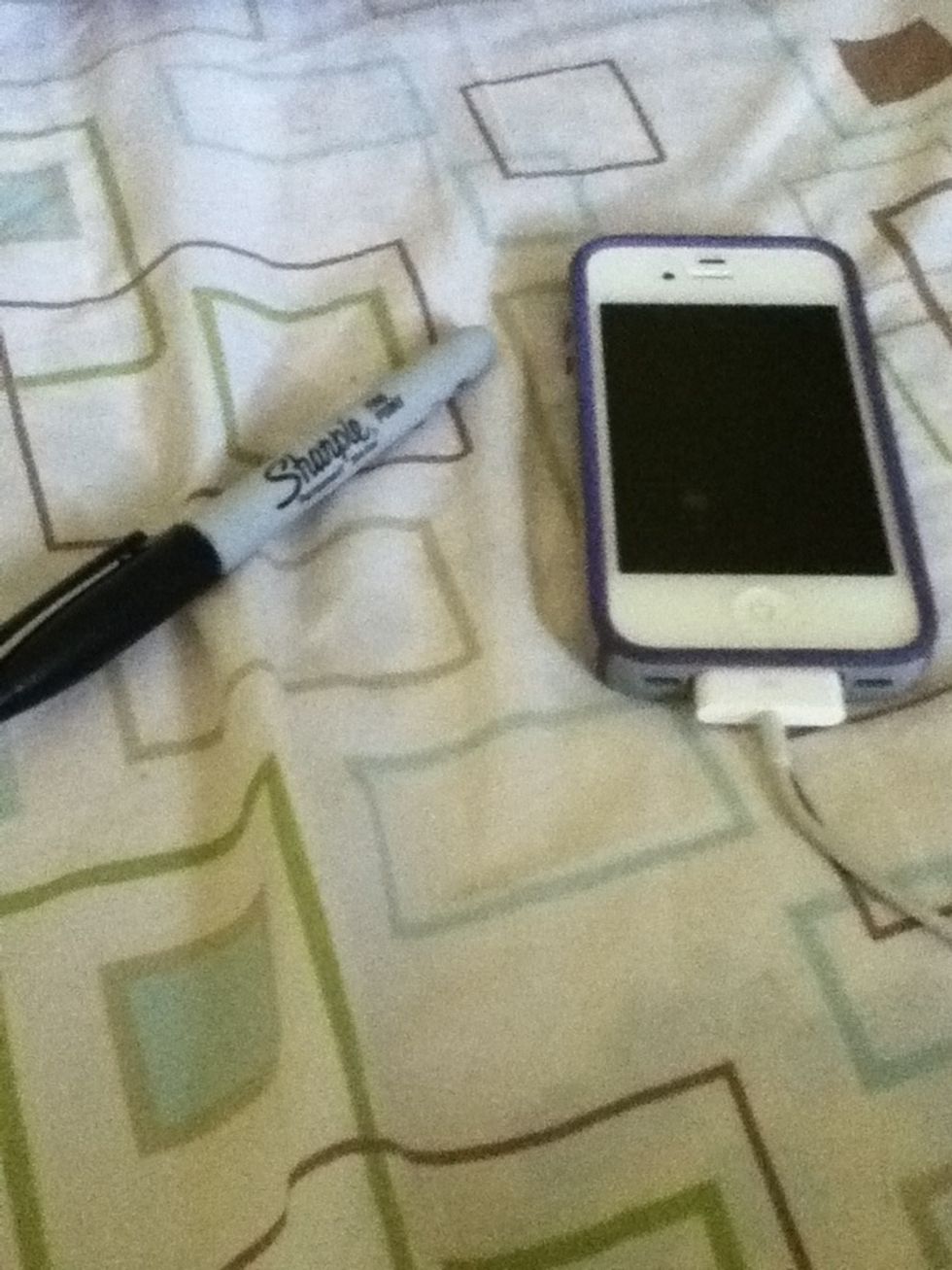 Here is a full-size picture on my iPhone 4 with a sharpie.