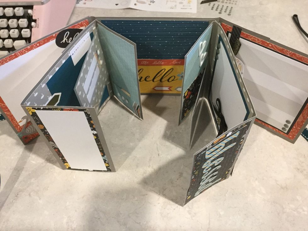 Here is a look at the book from the  top!