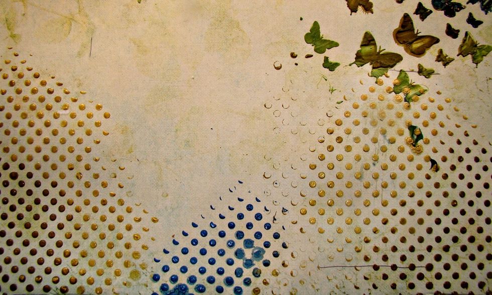 Here is a photo after adding the paints.