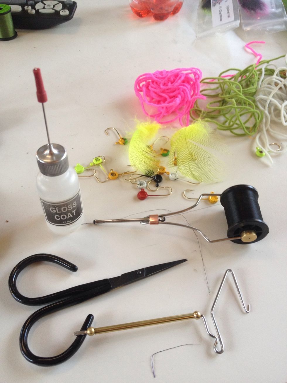 Here is a photo of the supplies you will need. A vise is not shown but needed.