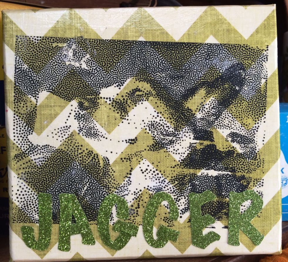 Here is a portrait of my dod using an app called SnapDot.