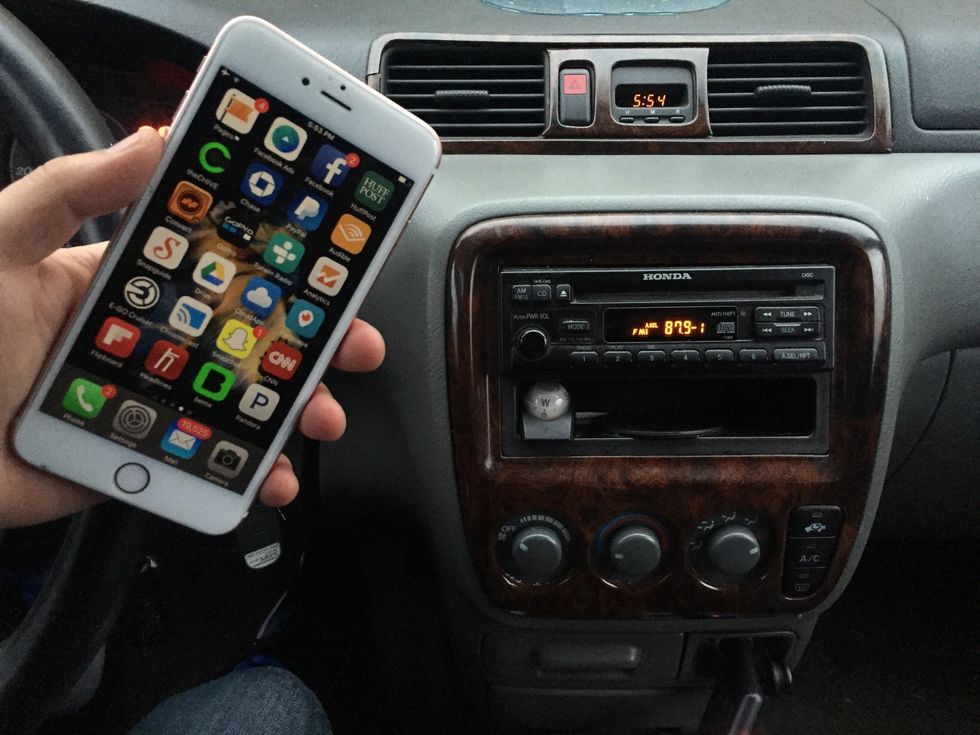Here is a quick and easy way to integrate your new iPhone to your older car radio For more info and buy @ http://www.iphonefmtransmitter.com/music-transmitter-for-iphone-6-iphone-6-plus/