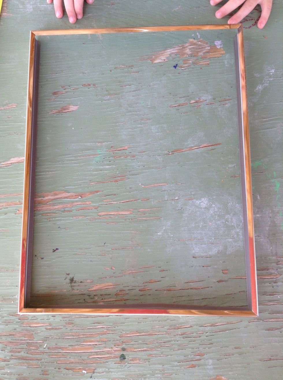 Here is a random frame I found! The bigger the frame the more it will hold. This one will fit about six