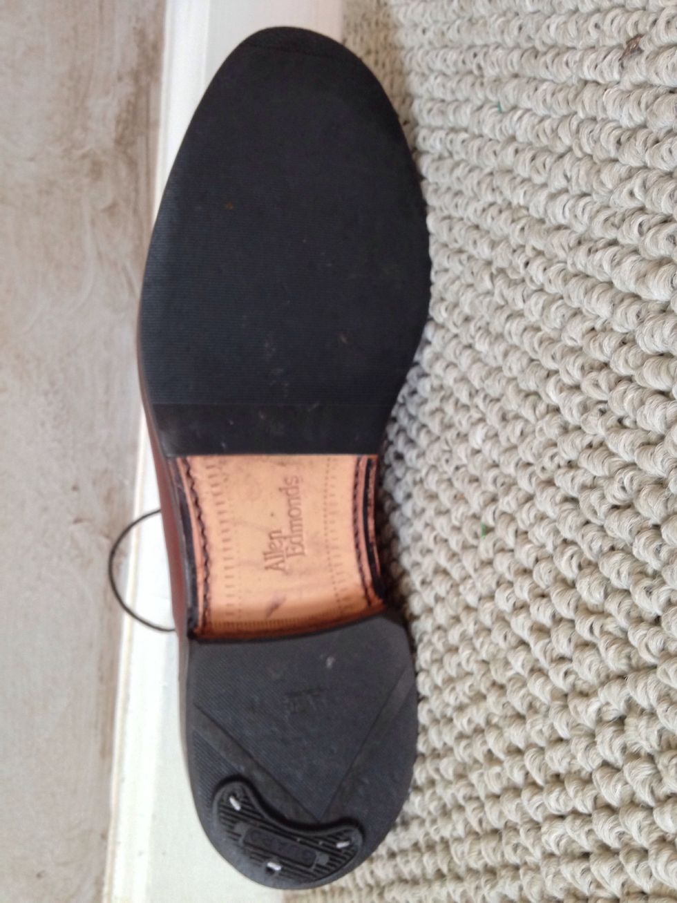 Here is a shoe with both taps and sole protectors. $2 taps + $10 sole protector = $12 per shoes. So each pair will cost about $25 with tax. Lasts up to a year and all but eliminates sole wear.