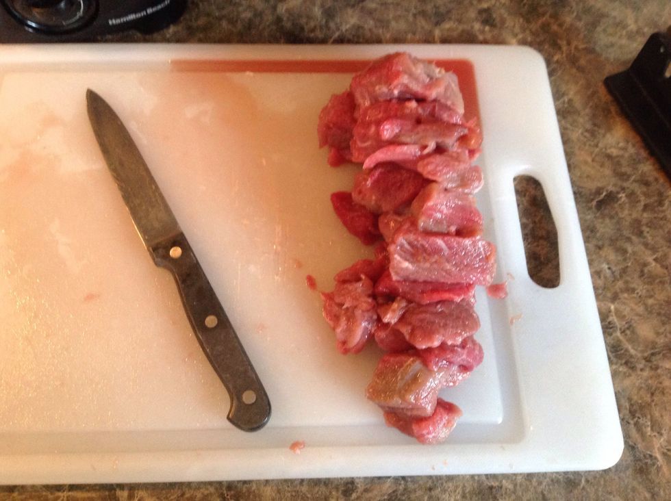 Here is all of my meat that was good.
