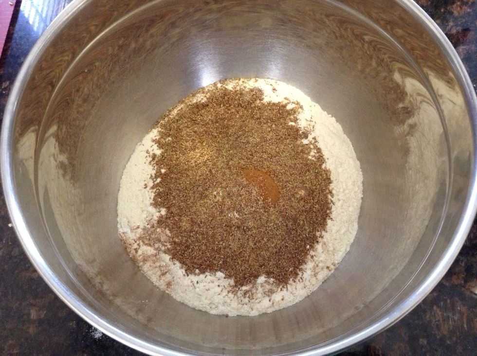 Here is all your dry ingredients, set aside.