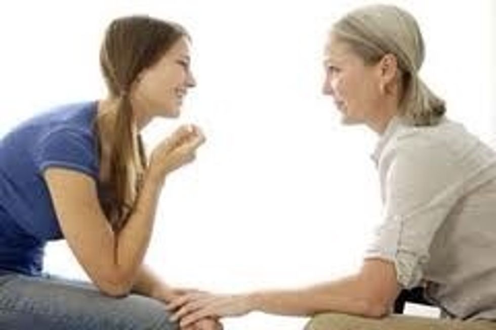 Here is an example of someone expressing their ideas.