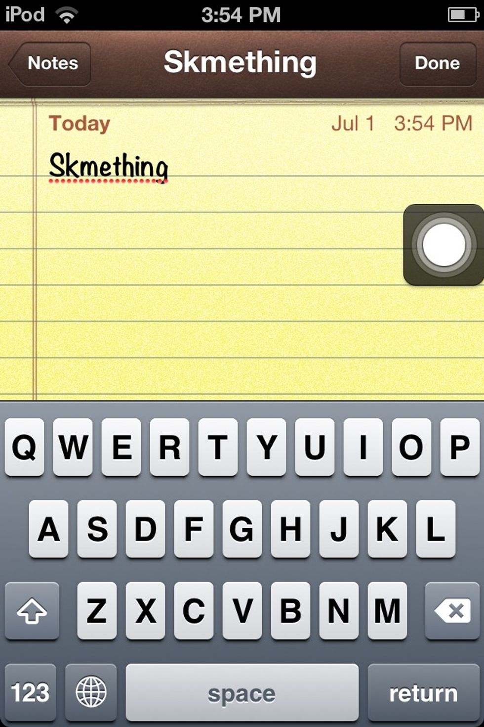 Here is an example. See how autocorrect doesn't fix it automatically but marks it wrong? Not very efficient huh? Well, we can fix that!