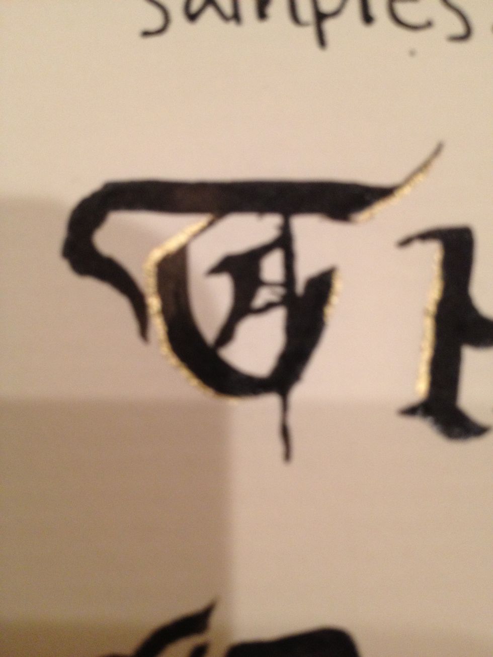 Here is another one I did. I added some gold around the edges for classiness