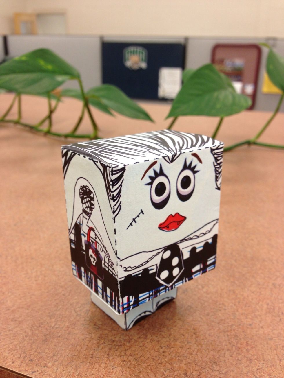 Here is Frankie-stein (monster high) for my daughter.