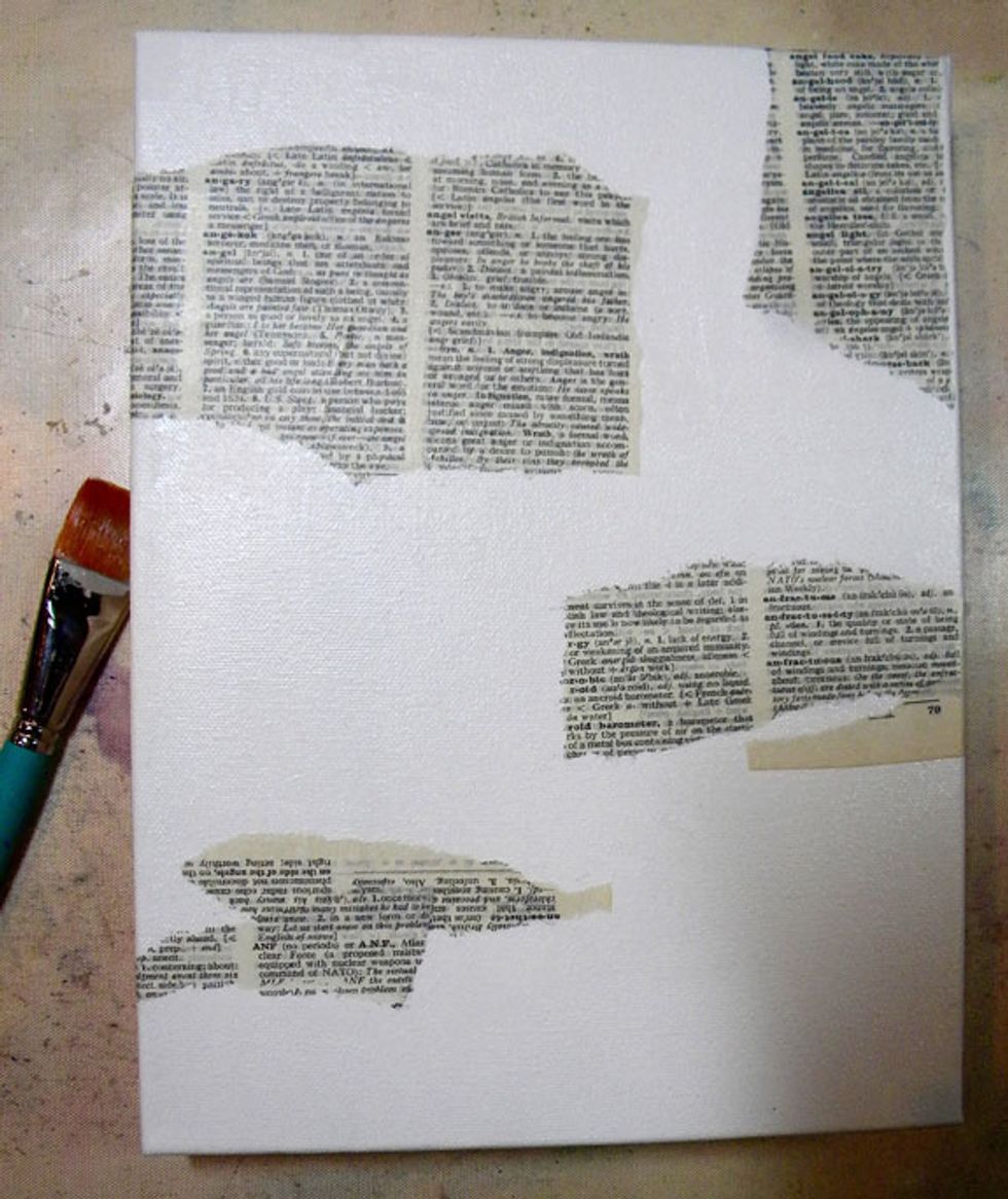 Here is how mine looks. Just be random and don't think to much about it. Very little will show in the end.