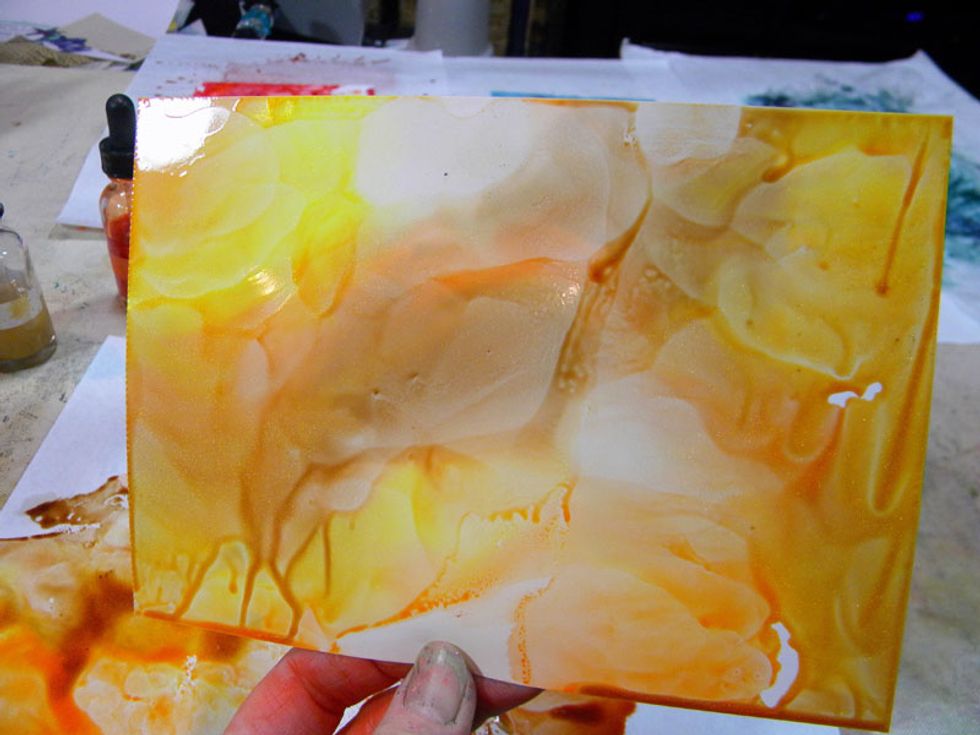 Here is how one swipe came out.