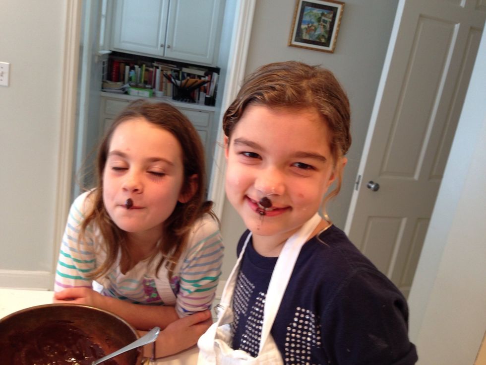 Here is how professional bakers test to see if the choc is the perfect temp. I am not making this up. When the temp gets 90ish, do this. It is warm, not hot. Re-apply as needed.