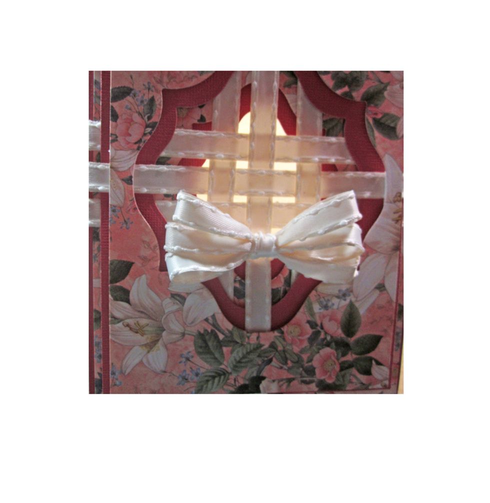 Here is how the bow will look before we have secured it.