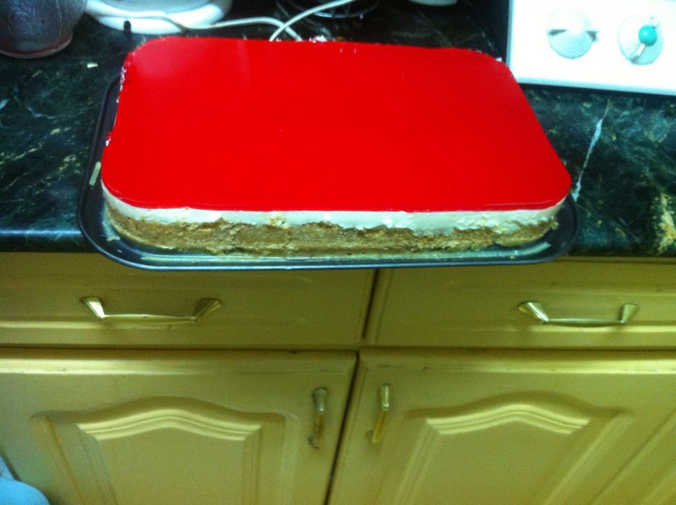 here is it a beautiful cold cheese cake