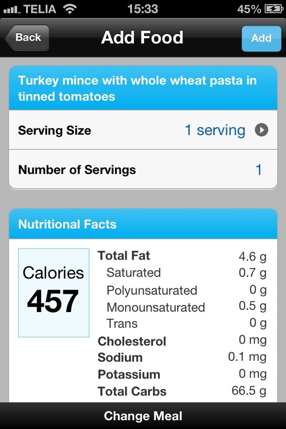 Here is lean turkey mince with whole wheat spaghetti in tinned tomatoes. Make the sauce your own by adding dried or fresh herbs :). Top with fat free cream cheese for 20 cal per tbsp. Enjoy!