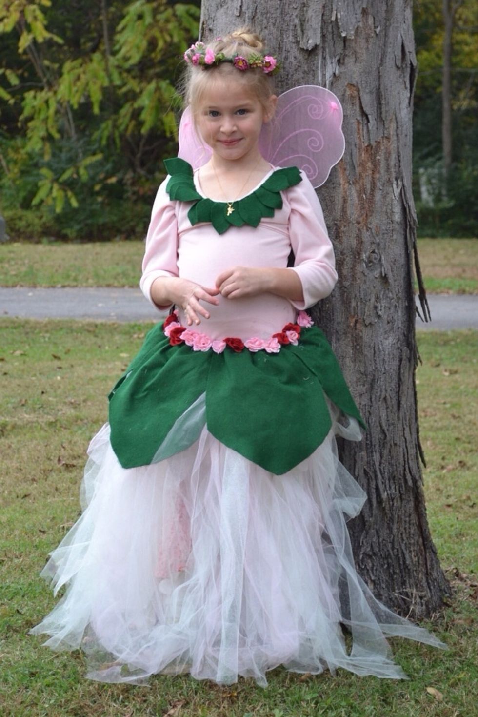 Here is my believer at her fairy party sporting her necklace and the fairy costume I made. I will save that tutorial for another day.