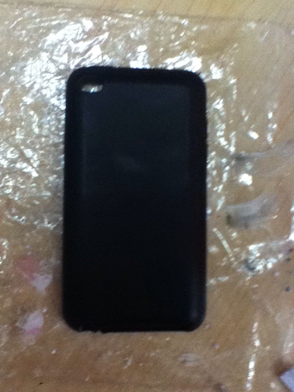 Here is my case...already black so I didn't have to paint it