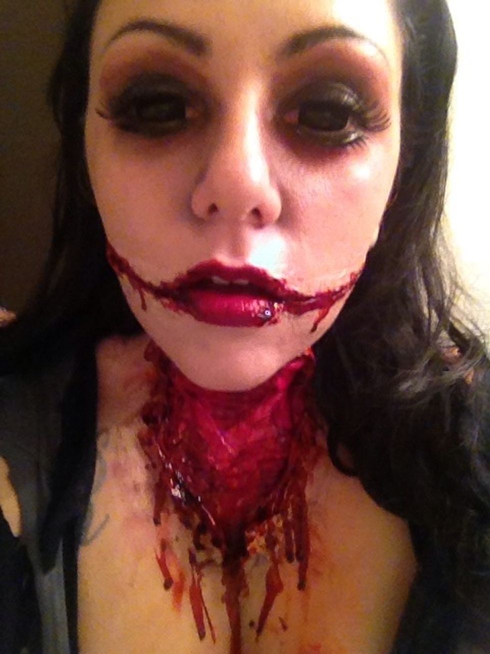 Here is my costume with both effects from my tutorials... You can do a lot with latex\ud83d\ude0b