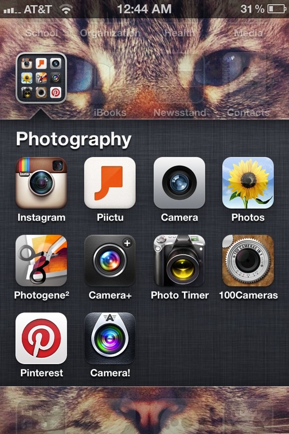 Here is my Photography folder, equipped with Timers, and a variety of different editing apps. I suggest Photogene2 (0.99c USD) and 100Cameras (Free) but i also suggest apps like Instagram for quick...