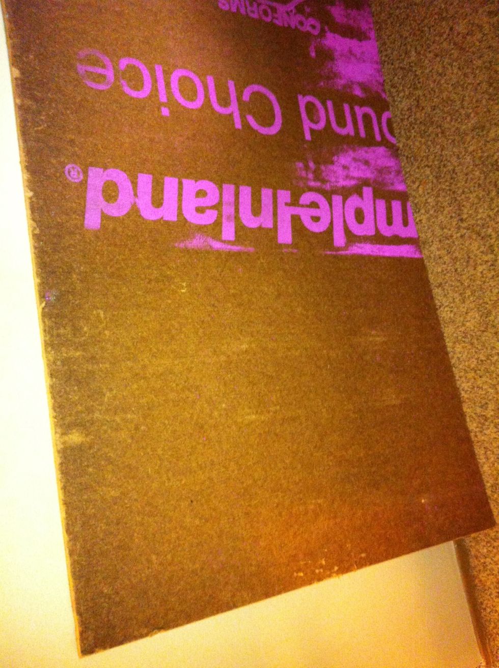 Here is my piece of sound insulation board. It comes as a 4x8' piece for $10. Home Depot will cut it twice for free, $0.25 each extra cut. I am making one large board. You could make several as gifts.