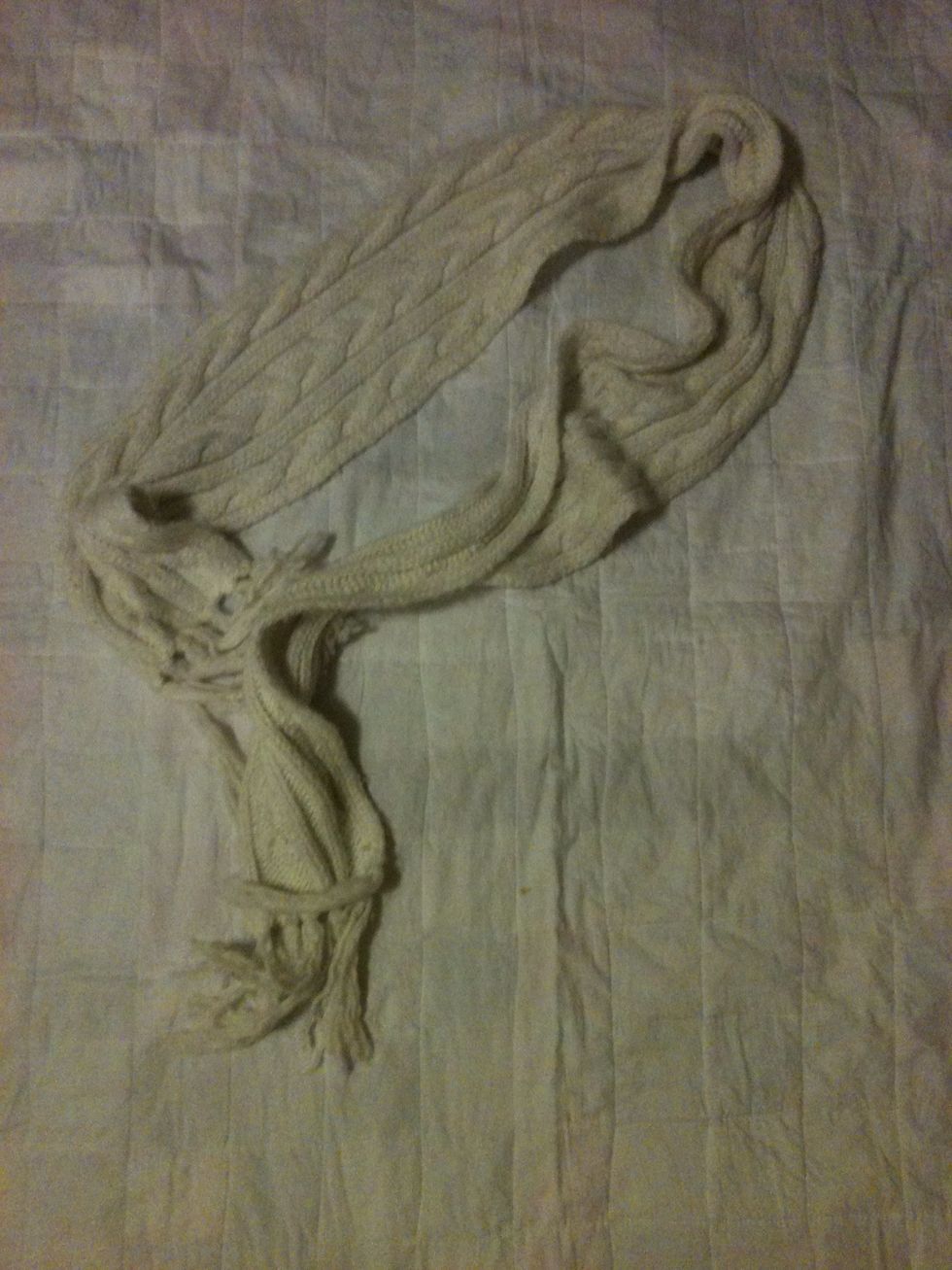 Here is my scarf.