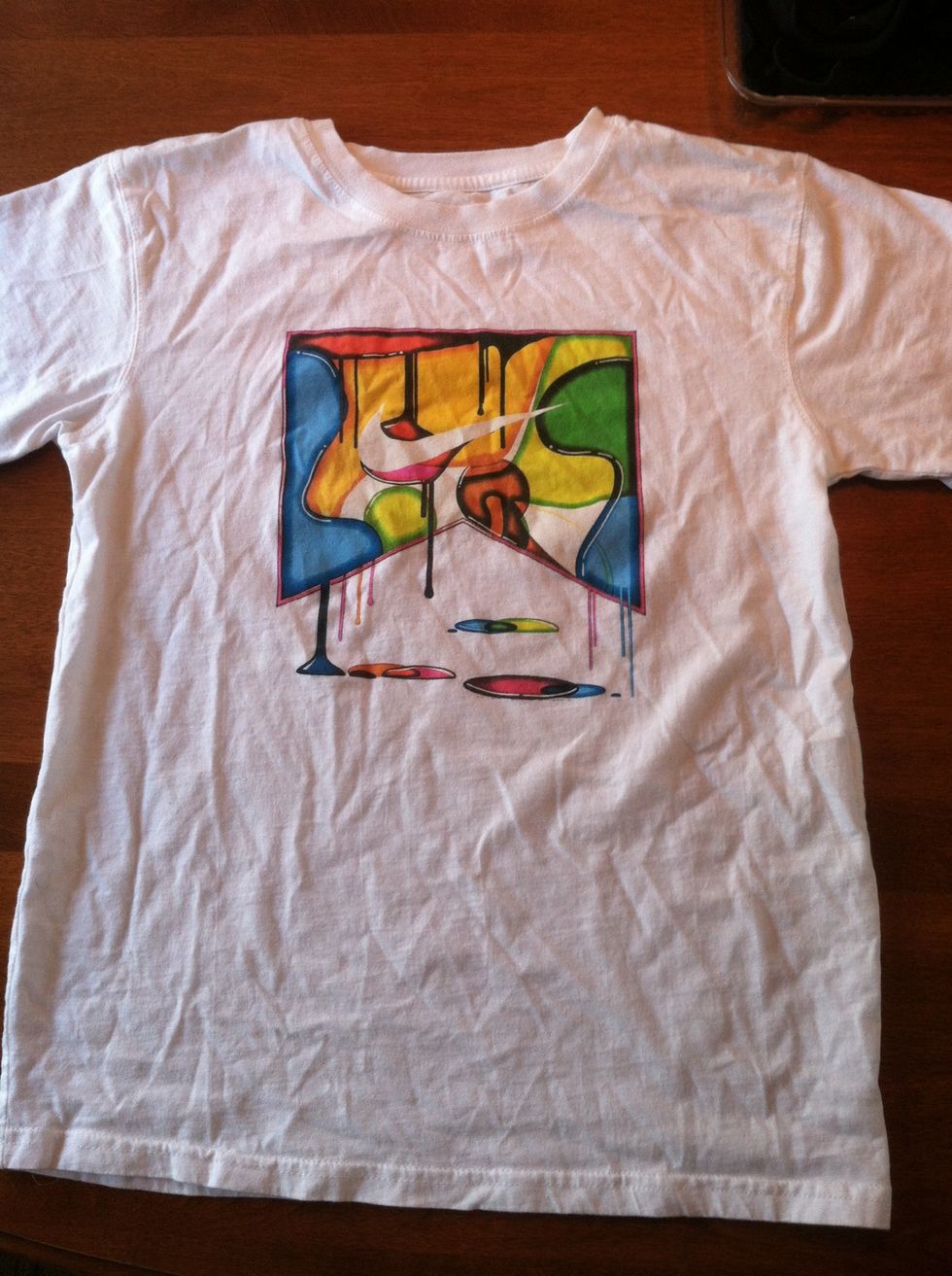 Here is my shirt all laid out flat.