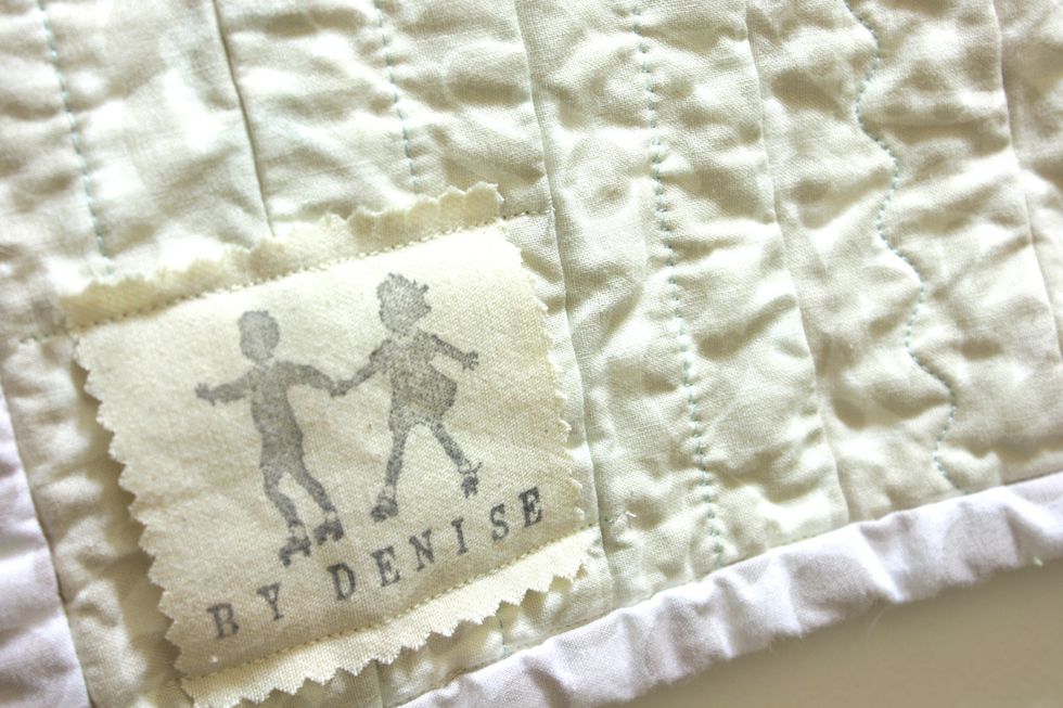 Here is one for another Quilt where I only sewed the top and bottom