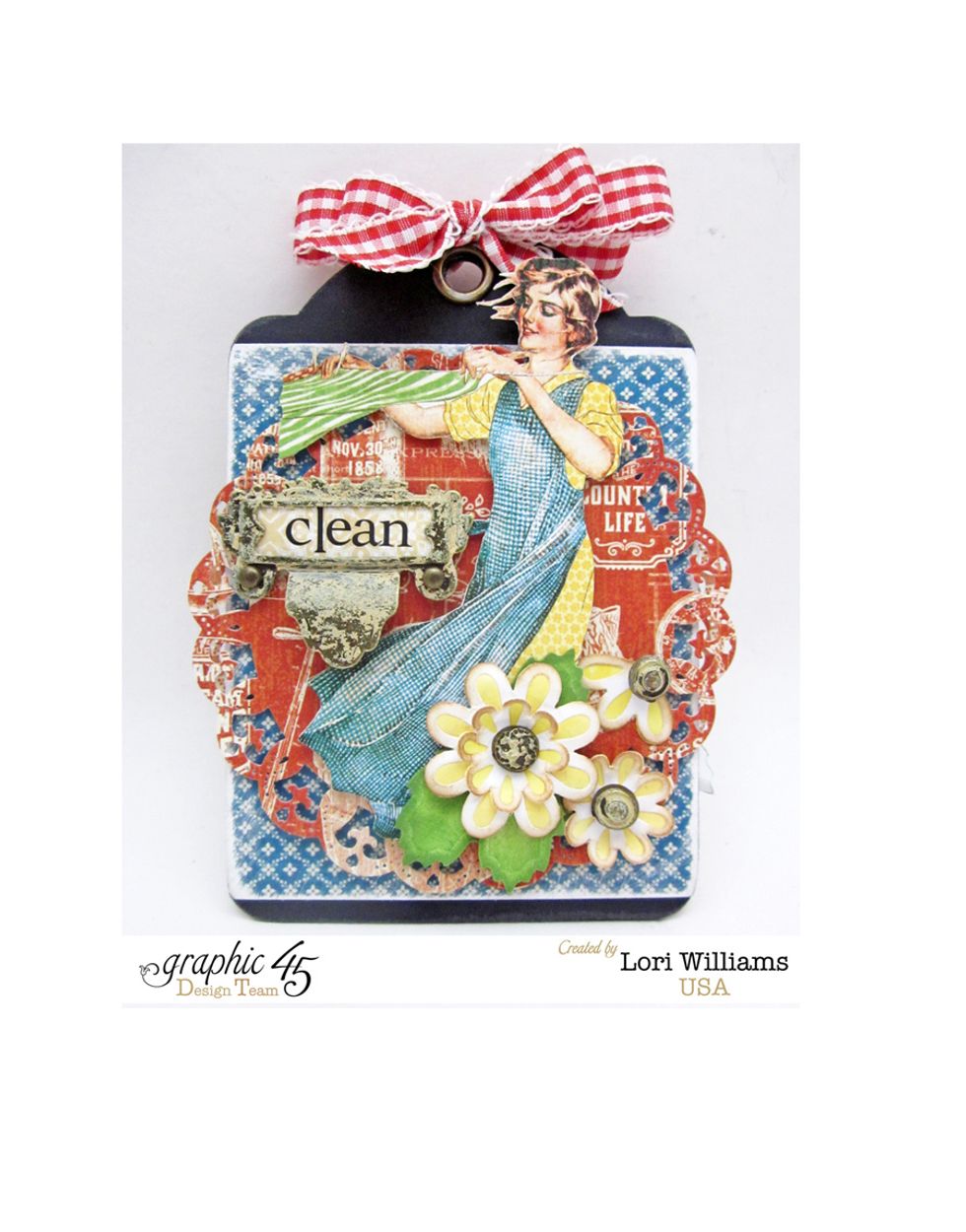 Here is one side of the tag finished and all the various parts assembled.