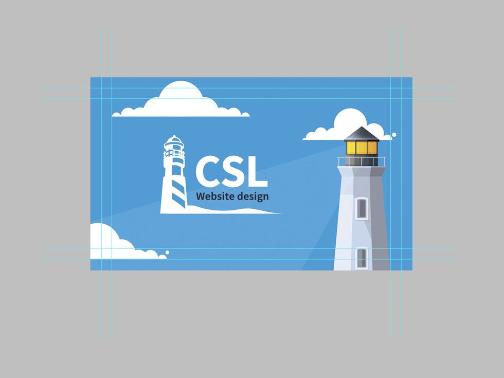 Here is our final design. As you can see we have made sure that all important information is around the center and away from the 'Trim Lines'.