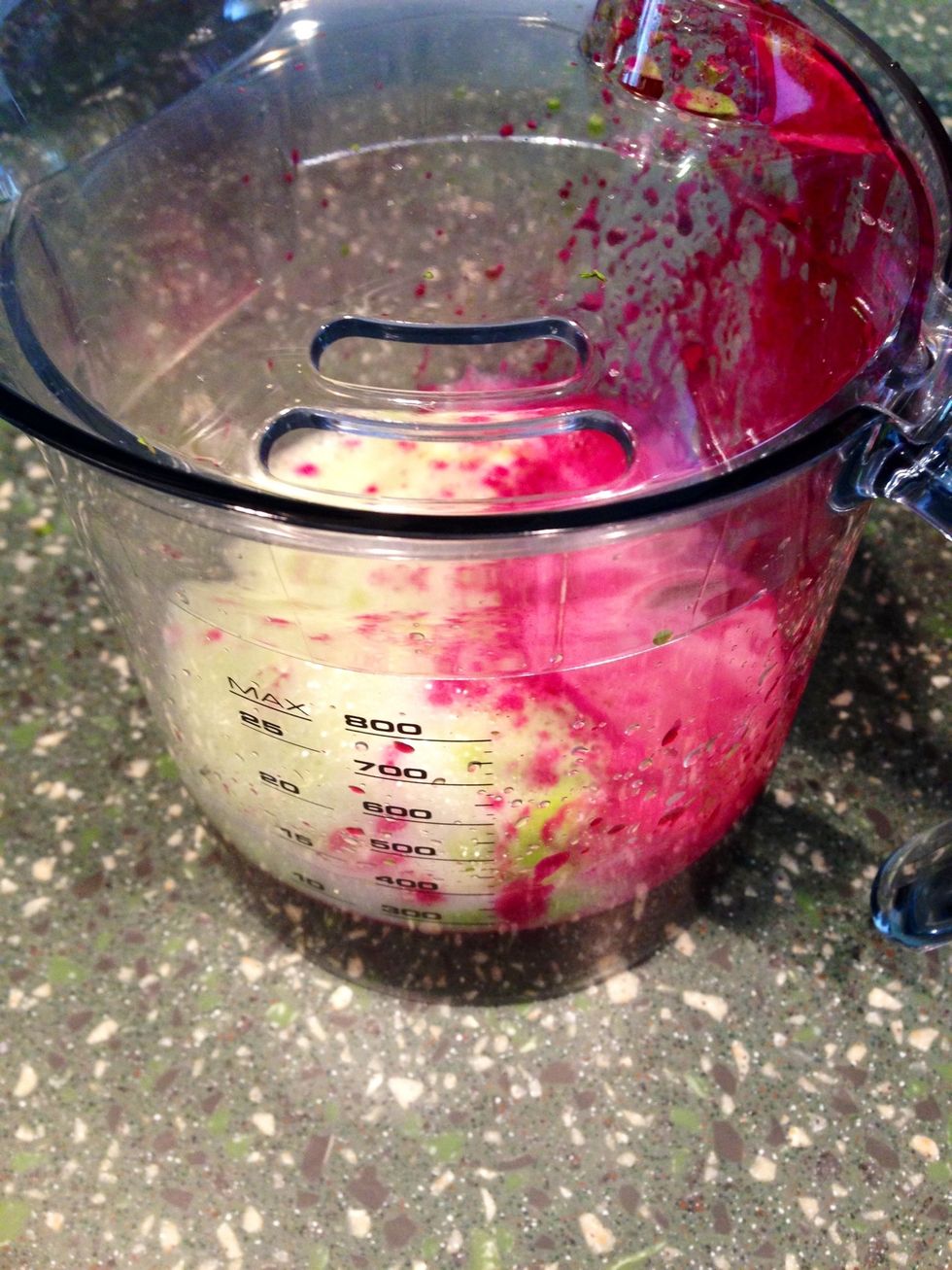 Here is our vegetable juice. Feel free to stop here or continue on for a more delectable healthy shake! \ud83d\ude04