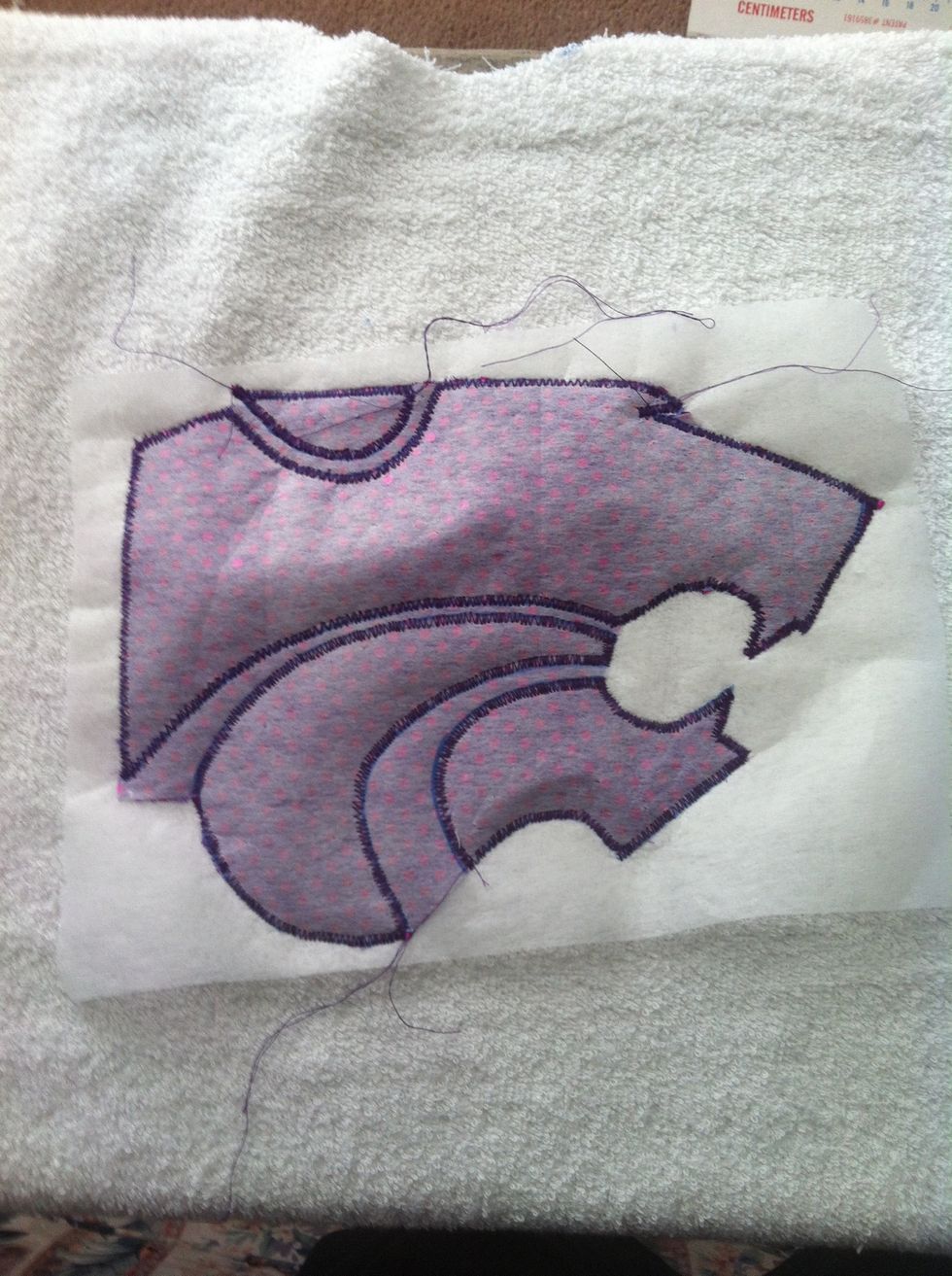 Here is second bib. I cut sequin fabric away before sewing this one. Had much better control w machine. This will be bride's as its sparkly & smaller. 1st one will be grooms