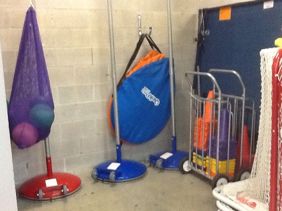 Here is some equipment for gym.