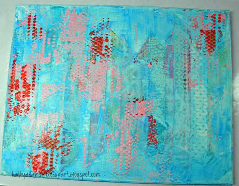 Here is the canvas so far.