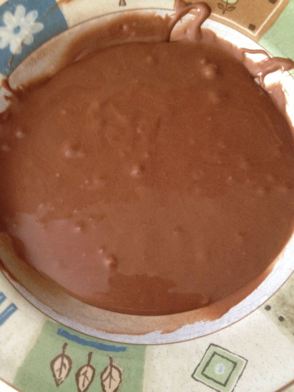 Here is the chocolate icing