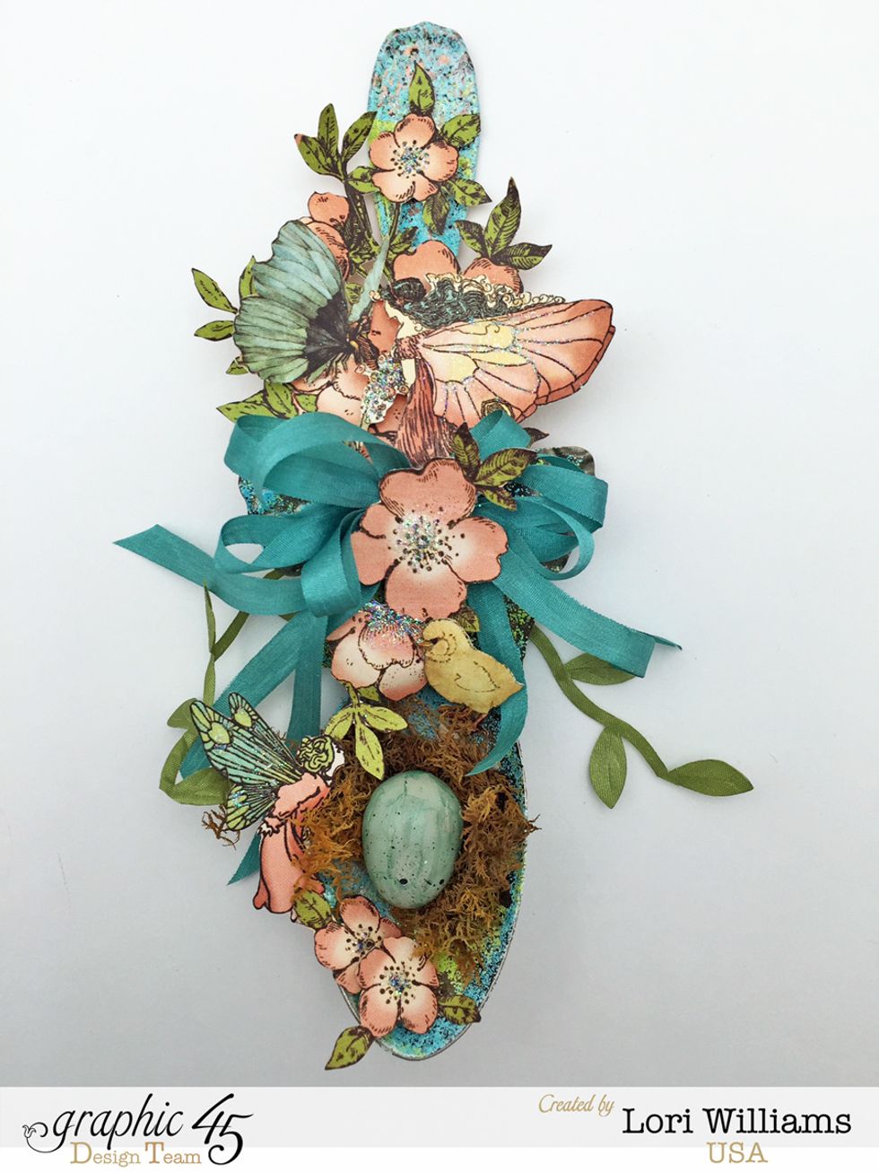 Here is the completed spoon. Super easy but such a great statement piece.