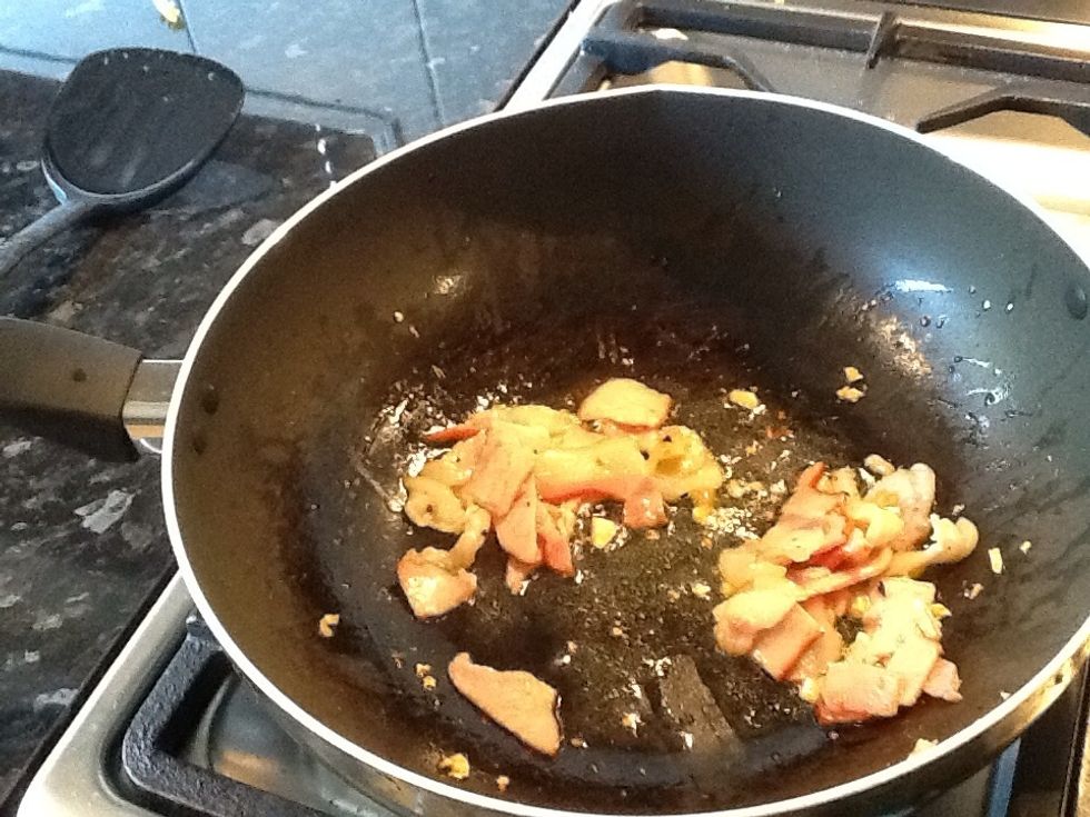 Here is the cooked bacon.