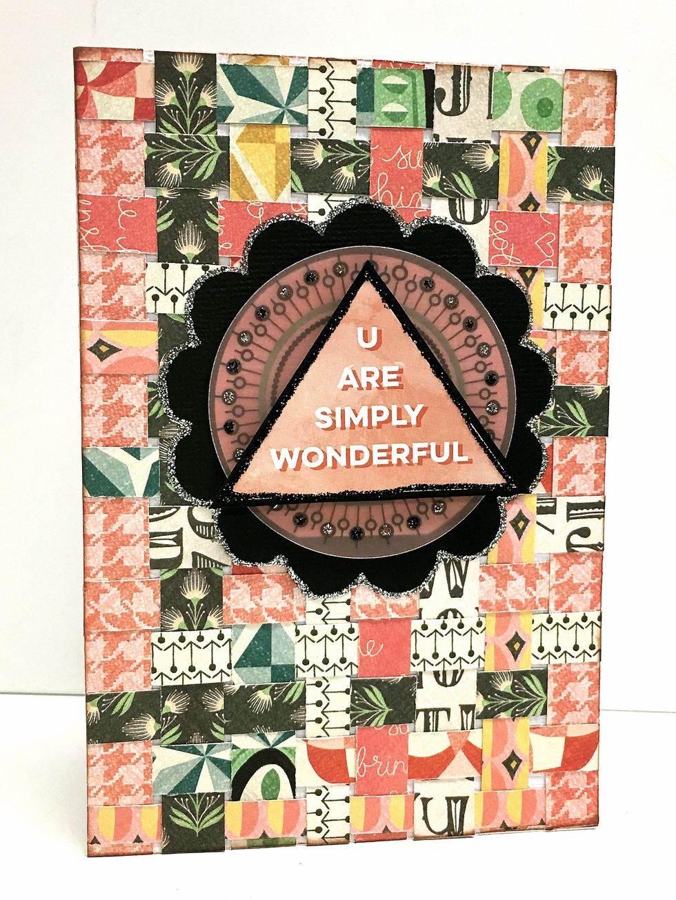 Here is the finished card. Tutorial by FotoBella Design Team Member Apryl.