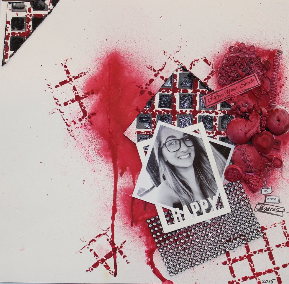 Here is the finished layout! SMILE!!!!!